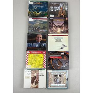 Vintage Lot Of 10 Classical Music Album CDs Schubert Lucrezia Borgia Bach Mozart